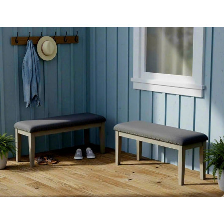 D617 - 00 : Ghế Băng , Ghế Bench - Màu Xám Khói